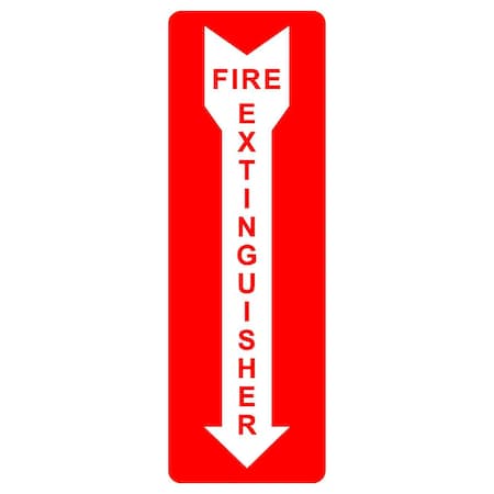 Sign Solutions Usa Fire Extinguisher 06"X18" High Intensity Prismatic Reflective (HIP) 080 DCS08HWT0618CUS00063